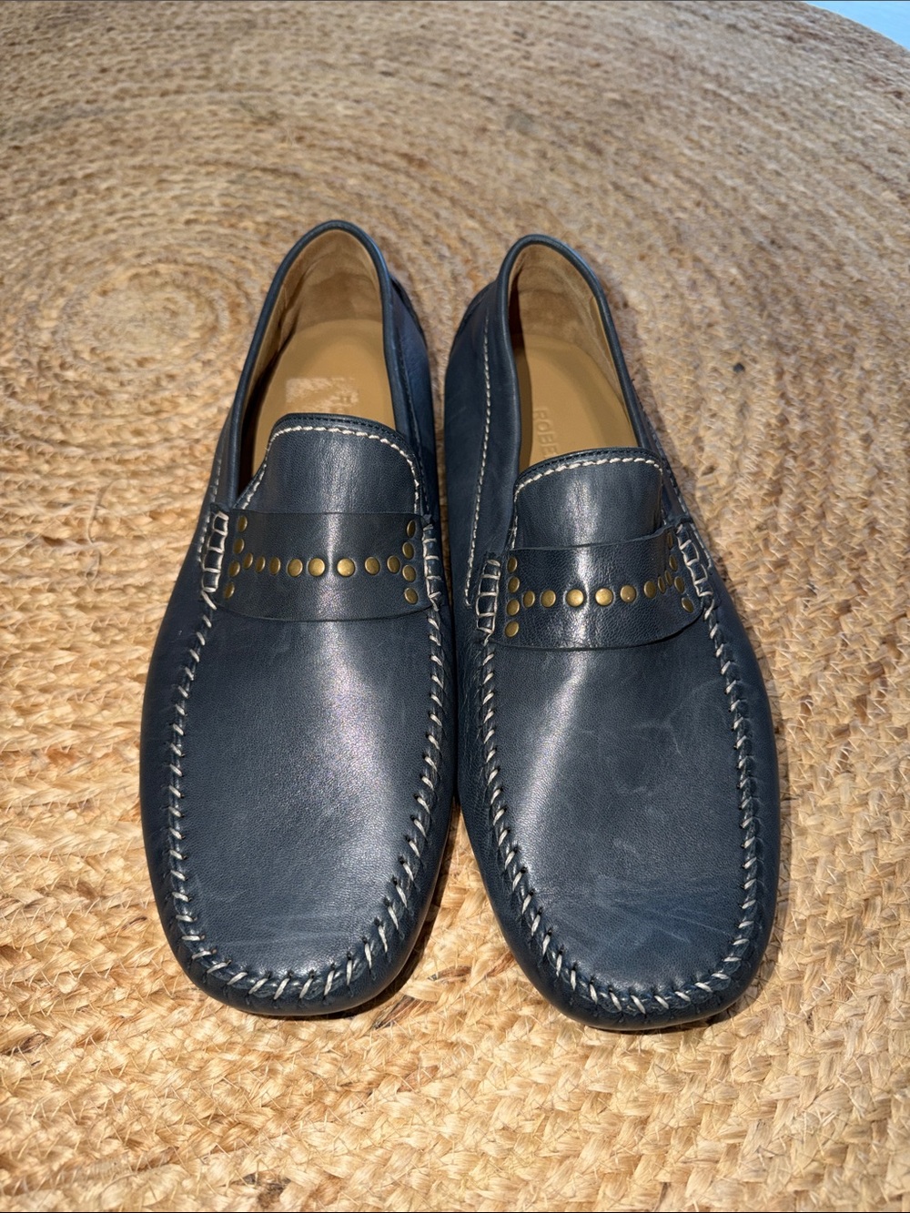 Robert Zur Men's Navy Blue Loafers size 12M